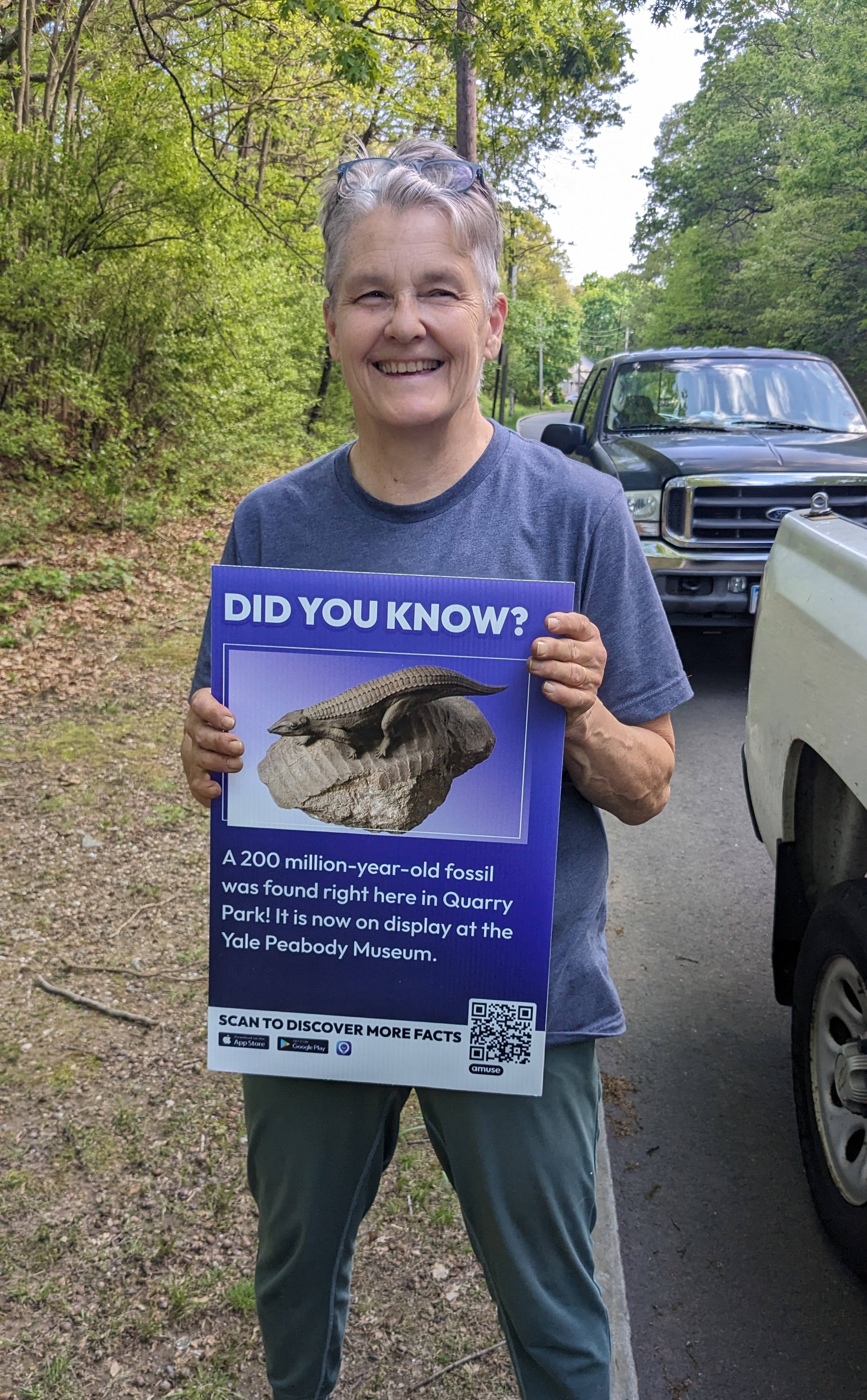 Amuse hunts fossils, makes friends in Quarry Park